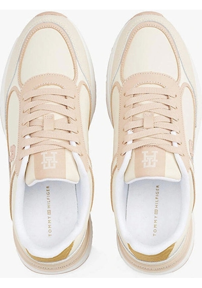 Tommy Hilfiger Kadın Casual Fashion Runner Sneaker Pembe Çok Renkli