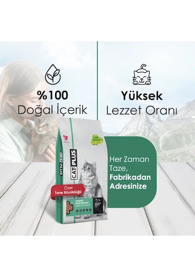 CatPlus Tavuklu ve Hamsili Yetişkin Kedi Maması 15 KG