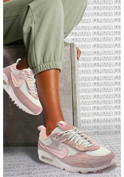 Nike Air Max 90 Futura Triple Leather Unisex Sneaker Hakiki Deri Spor Ayakkabı Pembe