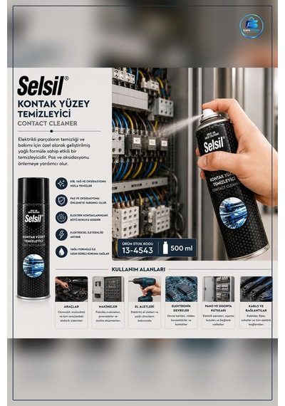 Kontak Yüzey Temizleyici Genel Bakım Spreyi 500 Ml Elektrik Konta