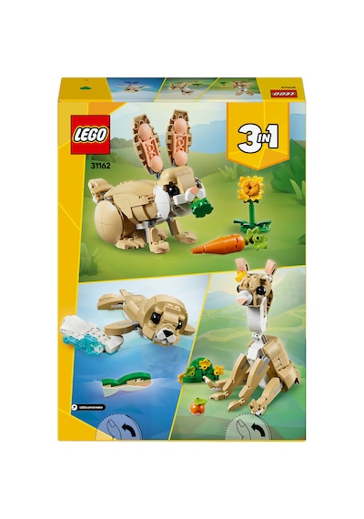LEGO® Creator 3’ü 1 Arada Sevimli Tavşan 31162 - 8 Yaş ve Üzeri Çocuklar için Lama veya Fok Figürüne Dönüşebilen Oyuncak Yapım Seti (326P)