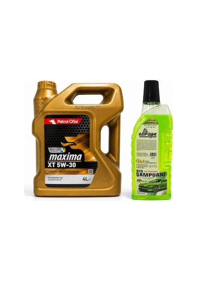 Petrol Ofisi Maxima XT 5W-30 4 L + Oto Şampuan 1000 ML