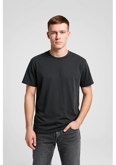 Markapia Erkek %100 Pamuk Basic T-shirt Çok Renkli S 2xl L Antrasit