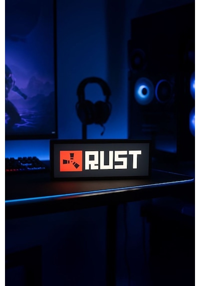 Rust Tasarımlı Gece Lambası Dekoratif Aydınlatma Çok Renkli