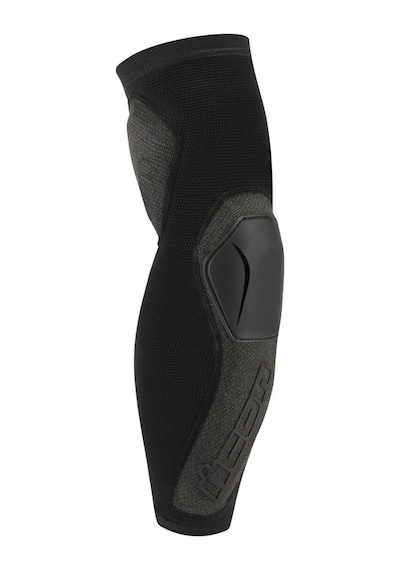 Icon Field Armor Compression Streç Dirsek Koruma Siyah Siyah