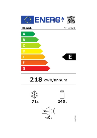 Regal NF 33020 310 LT No-Frost Çift Kapılı Buzdolabı