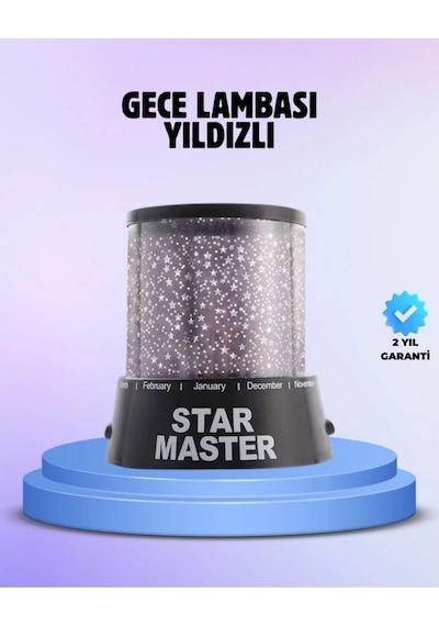 Tedar Odayı Yıldızlarla Dolduran Galaxy Efektli Led Projektör Işık Najmaddin Diğer
