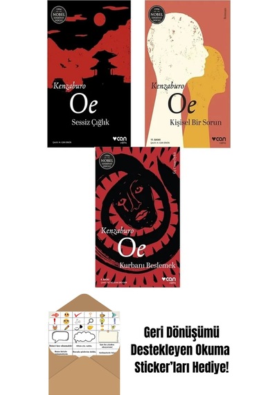 Kenzaburo Oe 3 Kitap + Okuma Sticker'ları