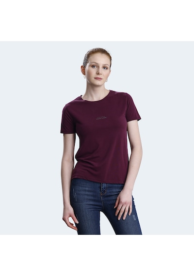 Slazenger PAYTONS Kadın  Mürdüm Tişört