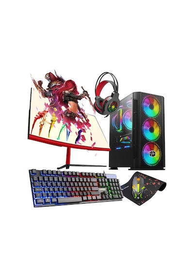Zeiron FX60 i5-3470 16 GB 1 TB HDD+240 GB SSD RX550 23.8" Dos Curved Masaüstü Oyuncu Bilgisayarı