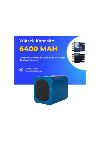 Roborock Rreovis 6400 Mah 14.4v Robot Süpürge Batarya