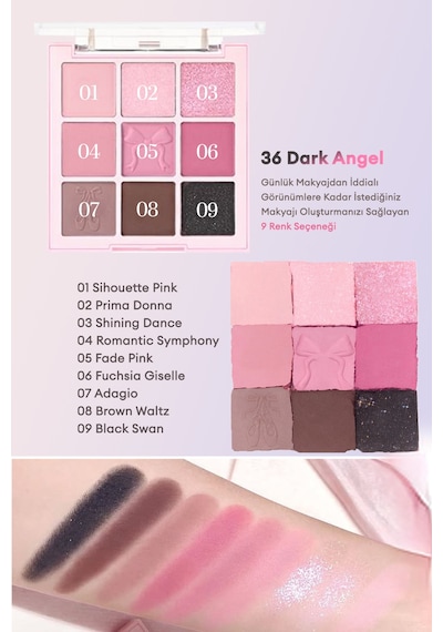 Dasıque Shadow Palette 36 Dark Angel