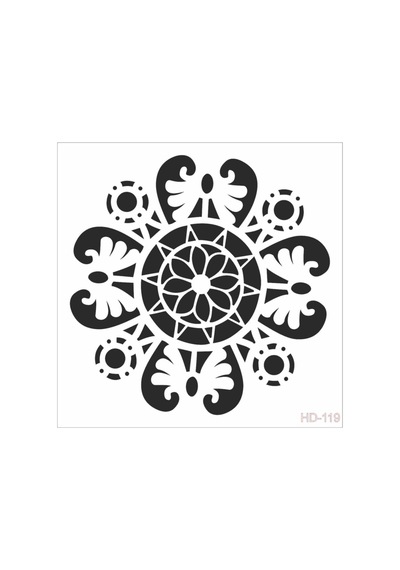 Hd119 Home Dekor Stencil 45x45