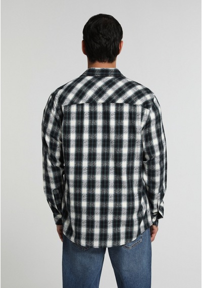 Colin's Colins Regular Fit Shirt Neck Ekoseli Erkek Yeşil Uzun Kol Gömlek Cl1080518 Q1.v1 Grn