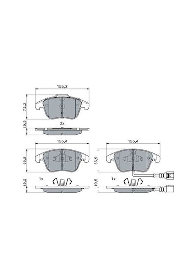 Volkswagen Tiguan 1.4tsı 2007-2016 Bosch Ön Balata Netpar24332