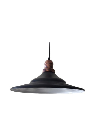 S Retro Metal Sarkıt Vintage Avize Siyah