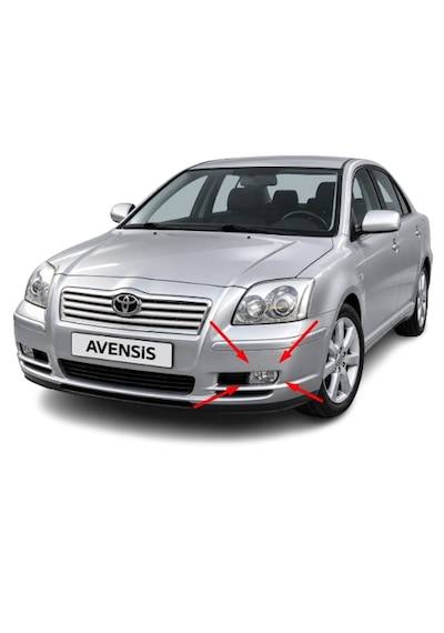 Toyota Avensis 2003-2006 Arası Depo Sağ Ve Sol Sis Farı Takım 81210-05060 / 81220-05060