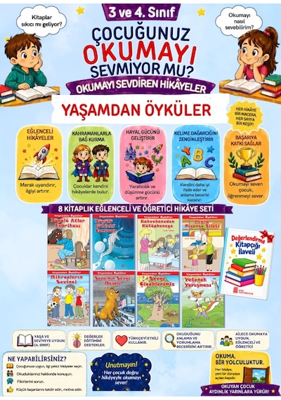 3. Sınıflar Hikaye Kitabı 10'lu Set