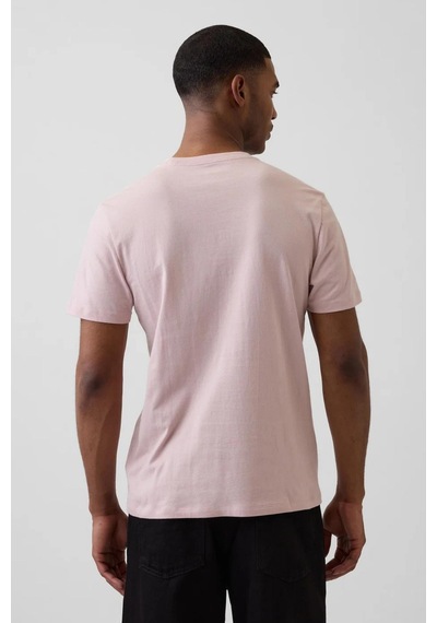 Gap Erkek Everyday Soft Mini Logo Açık Pembe T-shirt-14305 Gap Erkek Everyday Soft Mini Logo Açık Pembe T-shirt-14305