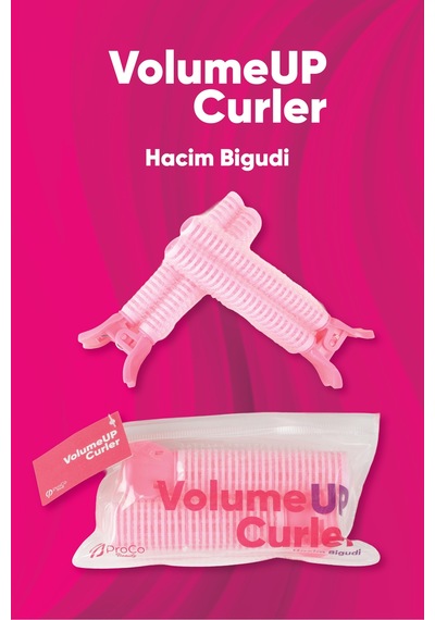 Volumeup Curler - Hacim Bigudi - Çantalı 2'li Set Pembe Pembe