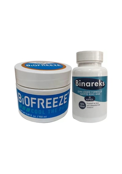Hubrendy Sh Biofreeze 150 Ml Sırt Masaj Kremi + Binareks Erkeklere 30 Lu Çuha Çiçeği Kaps