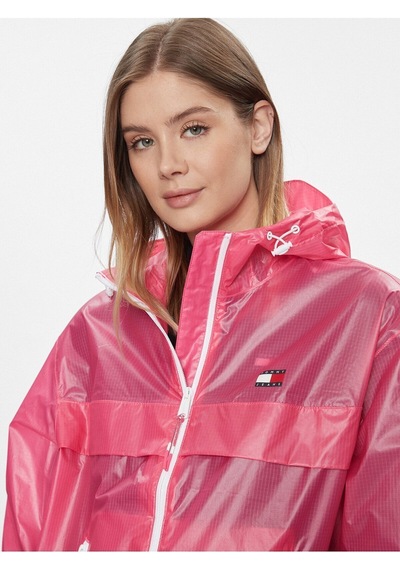Kadın Uzun Kollu Fermuarlı Marka Logolu Pembe Mont Dw0dw17229-thw Pembe