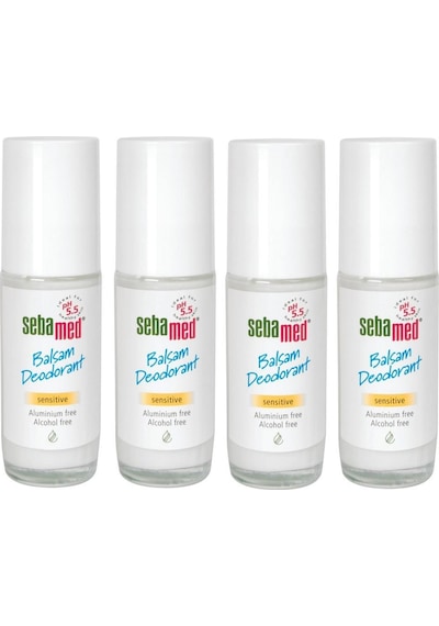 Sebamed Sensitive Balsam Roll-On Deodorant 4 x 50 ML