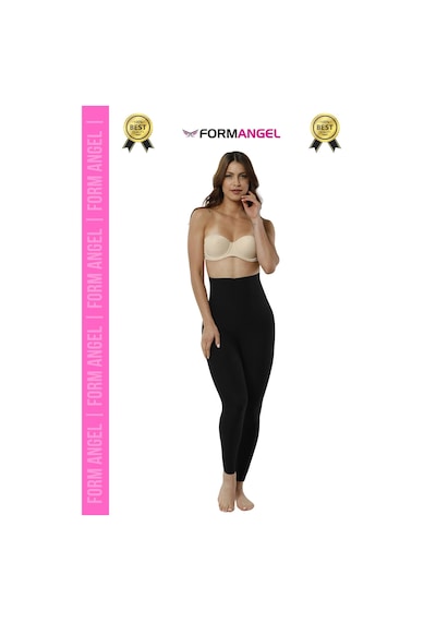 Carlburn Korsetayt 2 Beden Küçülten İz Diz Yapmayan İç Göstermeyen Lazer Kesim Yüksek Bel Korse Tayt Siyah