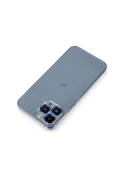 Apple İphone 12 Pro Metal Kamera Lens Koruma Cam - Mavi Belirtilmemiş