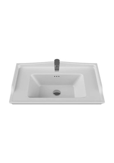 Turkuaz Seramik Cerastyle Kapadokya Etajer Uyum Damlalıklı Lavabo 80 x 48CM