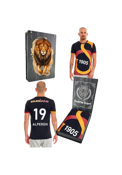Galatasaray Unisex Kişiye Özel T-shirt Kutulu 001