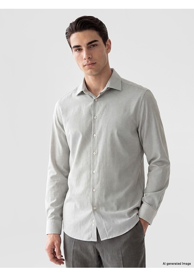 Lcw Eco Haki Regular Fit Erkek Gömlek
