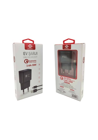 Arbaks ARB-014 3.4A (Type-C) Hızlı Şarj Cihazı