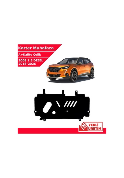 Peugeot 2008 1.5 Dizel 2018-20266 Çelik Karter Muhafaza Çelik Koruma Sacı A+ Kalite Yerli Üretim