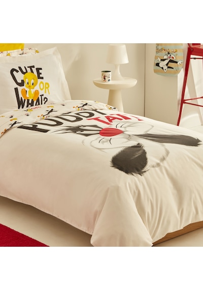 Karaca Home Looney Tunes Best Friends Tek Kişilik Nevresim Takımı Beyaz