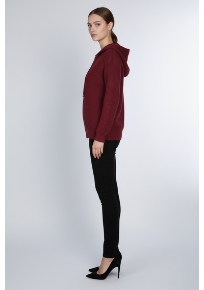 On Kadın Hırka 26kon69909 Bordo