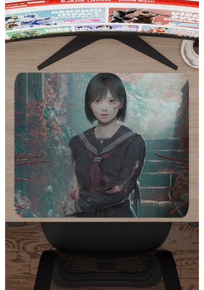 Silent Hill Kaymaz Dikişli Kauçuk Oyuncu Mousepad V1 - 48x40 Xl Gaming Mouse Pad Fare Altlığı