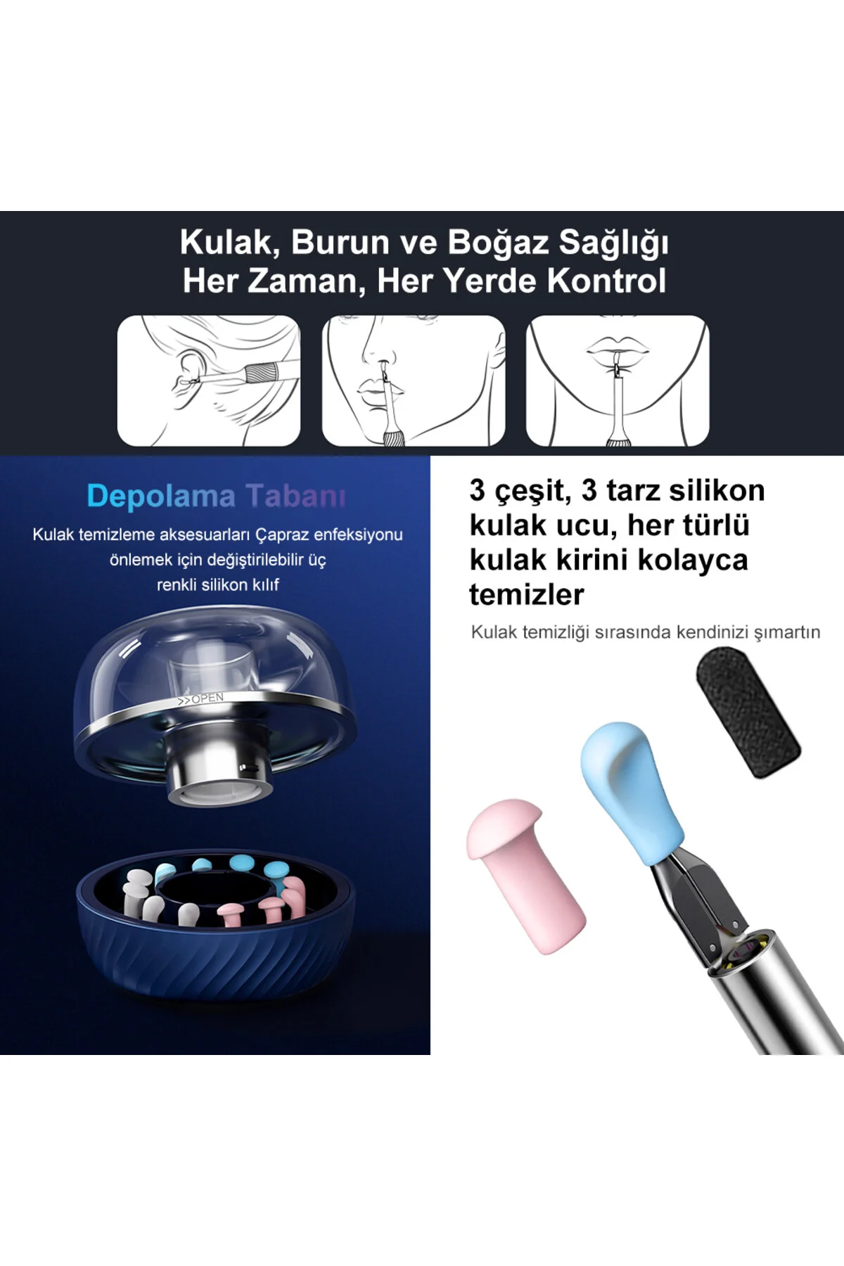Bebird Earsight Note 5 Pro 10 Mp Hd Kameralı Akıllı Kulak Temizleme Cihazı