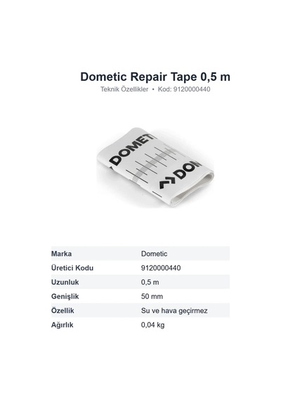 Dometic Repair Tape Çadır Ve Tente Tamir Bandı 50 Mm X 0,5 M 9120000440