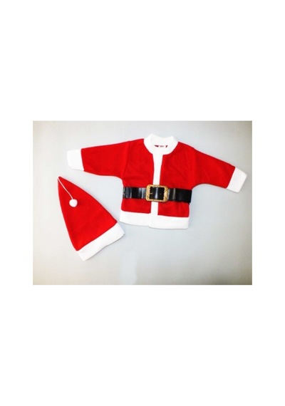 Pazarız Pembecin Noel Baba Kız Erkek Çocuk Kostüm Kırmızı