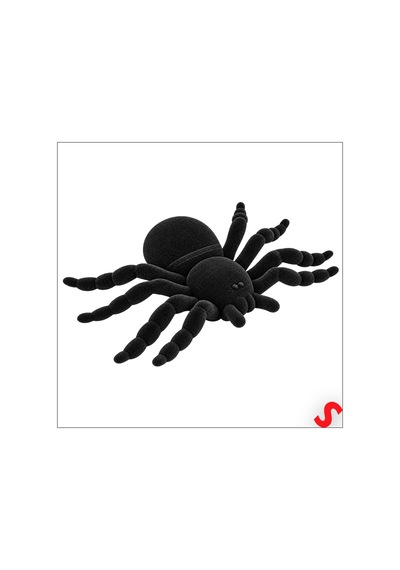 Halloween - Örümcek - Flok - 15 Cm Siyah 0-99