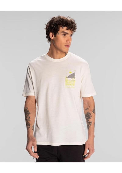 Kappa Authentic Spacetime T-shirt Erkek Beyaz Regular Tişört Siyah