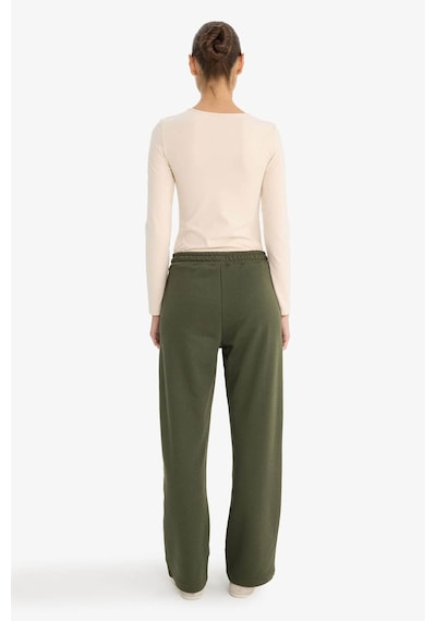 Defacto Straight Fit Beli Lastikli Basic Düz Cepli Eşofman Altı F7143ax25aukh211 Haki