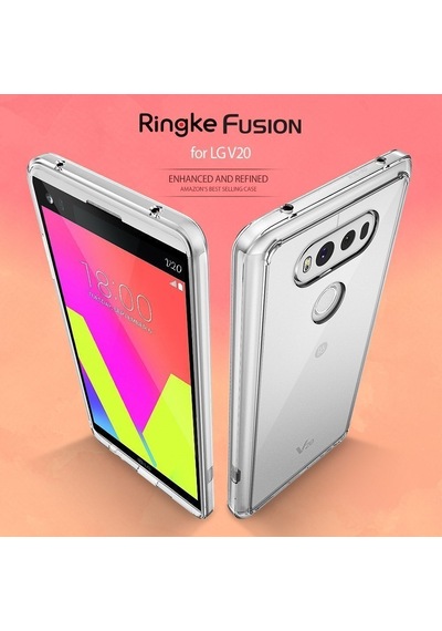 Ringke Fusion V20 İle Uyumlu Kılıf Crystal Clear