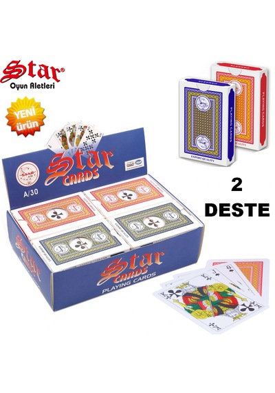 Iskambil Kağıdı Star Oyun A/30 Iskambil Kağıdı Pişti Batak Kağıdı
