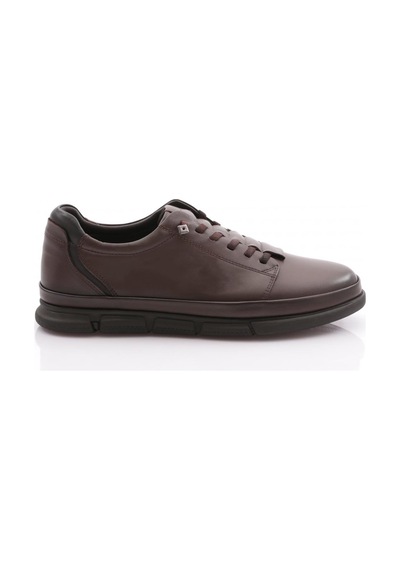 Dgn 9841 Erkek Kapali Bağcikli Sneaker Ayakkabi 9841-2505-R0728 Kahverengi - Siyah
