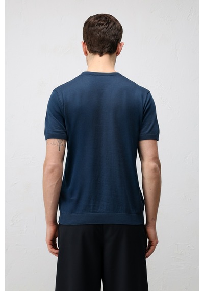 Antioch Comfort Slim Triko T-shirt İndigo