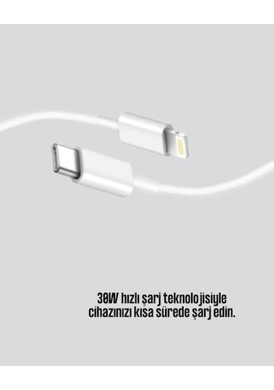 Yüksek Saflıkta Bakır Çekirdekli 30w Hızlı Şarj Kablosu
