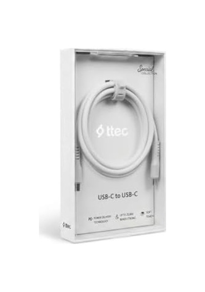 60w Pd/qc Type-c To Type-c Ultra Hızlı Şarj Ve Data Kablosu Neon Neon Beyaz 2dk59b