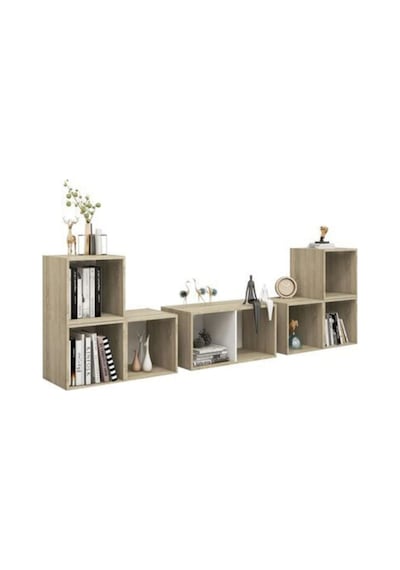 Tdesıgno Avcı Kitaplıklı Televizyon Sehpası - Ünitesi -kitaplık-beyaz 180 Cm 8 Raflı Meşe - Beyaz Tdesıgno Avcı Kitaplıklı Televizyon Sehpası - Ünitesi -kitaplık-beyaz 180 Cm 8 Raflı Meşe - Beyaz